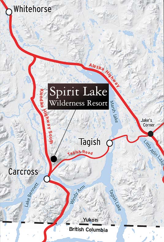 Southern Lakes Region Yukon Map